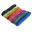 8 Colors 3/8 inch Wide 91cm Long Premium Glitter Velvet Sparkle Fabric Ribbon