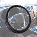 Auto Car Steering Wheel Cover Black&Red Stitching PU Leather Car Universal 38cm