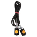 2 pcs Amber Light Motor Screw LED Bolt Lamp Car License Plate LAMP
