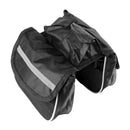 Cycling Bike Bicycle Reflective Bags Front Tube Frame Bag Saddle(Black)