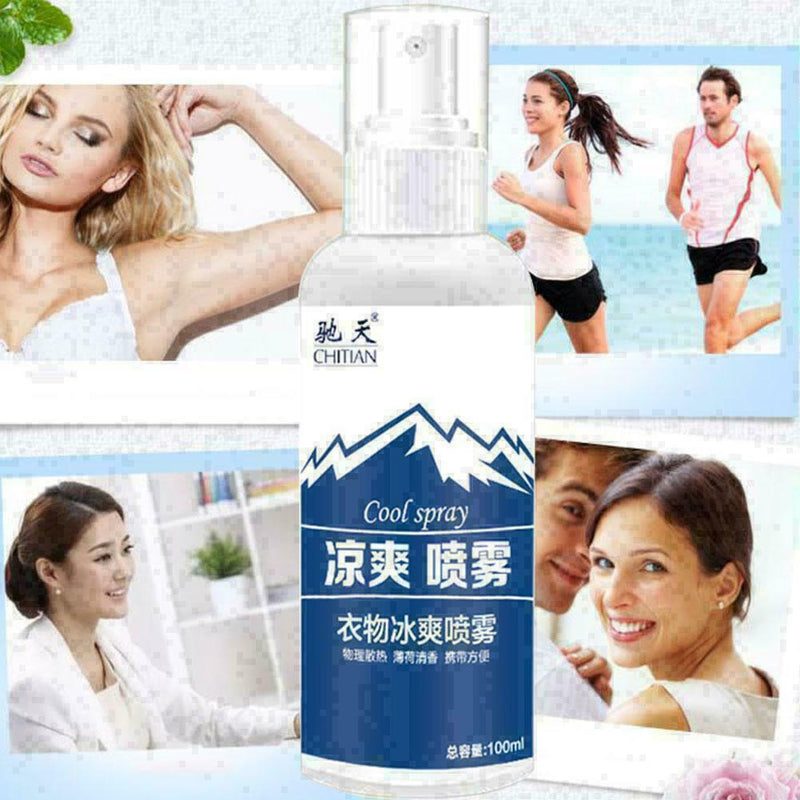 Outdoor Sports Cooling Spray Refreshing Anti-perspirant Spray/ Anti-heatstr R6K0