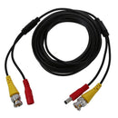 Yellow Video BNC Male Red DC Power Jack Male/Female Extension Cable 5 Meter T2V9