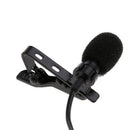Durable 3.5mm Plug Clip-on Mini Lapel Lavalier Microphone for Cell Phone Pad PC