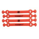 4Pc Tennis Squash Racket Vibration Dampener Shock Absorber Damper Red