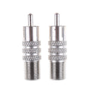 2PCS F-Type F Female to RCA Male Plug RF Coaxial Coax Adapter Connector  Z