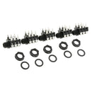 5 Pcs of Pack Guitar Connect Plug Cable Connector with Washers for Guitar
