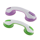 2pcs Bathroom Shower Suction Helping Handle Safety Grab Bar Sucker Cup Hand Rail