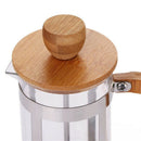 French Press Eco-Friendly Bamboo Cover Coffee Plunger Tea Maker Percolator