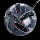 For Treat Parrots Birds Ball Toys Food Feeder Cage Hanging Bell Foraging C RKO