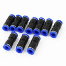 5 Pcs Straight 2 Ways Coupler Quick Joint Push in Fittings 12mm Tube I9U9