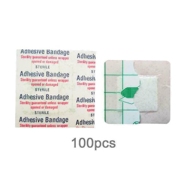 100PCS Hypoallergenic Non-woven  Adhesive Wound Dressing Bandage Ban I0Q5