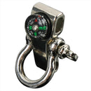 Adjustable Paracord Survival Bracelet alloy Buckle Compass Compass W6G3