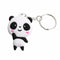 Cute Cartoon Panda Keychain Keyring Bag Pendant Silicone Key Ring Chain Gift