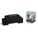 HH52P 110V AC Coil DPDT 8 Pins Electromagnetic Power Relay w DYF08A Base M8V3