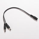 5.5 x 2.1mm CCTV Camera 1 Female to 2 Male DC 12V Power Splitter Cable Adapter^