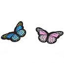 5X newest butterfly patches sew iron on embroidered badge fabric clothing M&