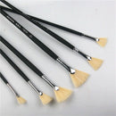 6Pcs/Set,Oil Painting Brush Bristle Hair Artist Painting Art Supplies Brush