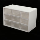 2x Drawer Storage Box Desk Organizer Desktop 9 Lattice Drawer Sorting Grid