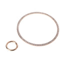 DIY Ring Design Metal Rhinestone Purse Handle for Bag Making Handle Replacement