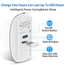 Metal Bluetooth and 2.4G Wireless Mouse Alloy Ultra-Thin Recharge Portable  V8X3