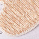 1X exfoliating bath glove natural sisal shower sponge cleansing body scrubber Ew