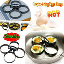 4Pcs/Set Nonstick Egg/Pancake Rings Omelette Round Shaper For Cooking Tool B8X4