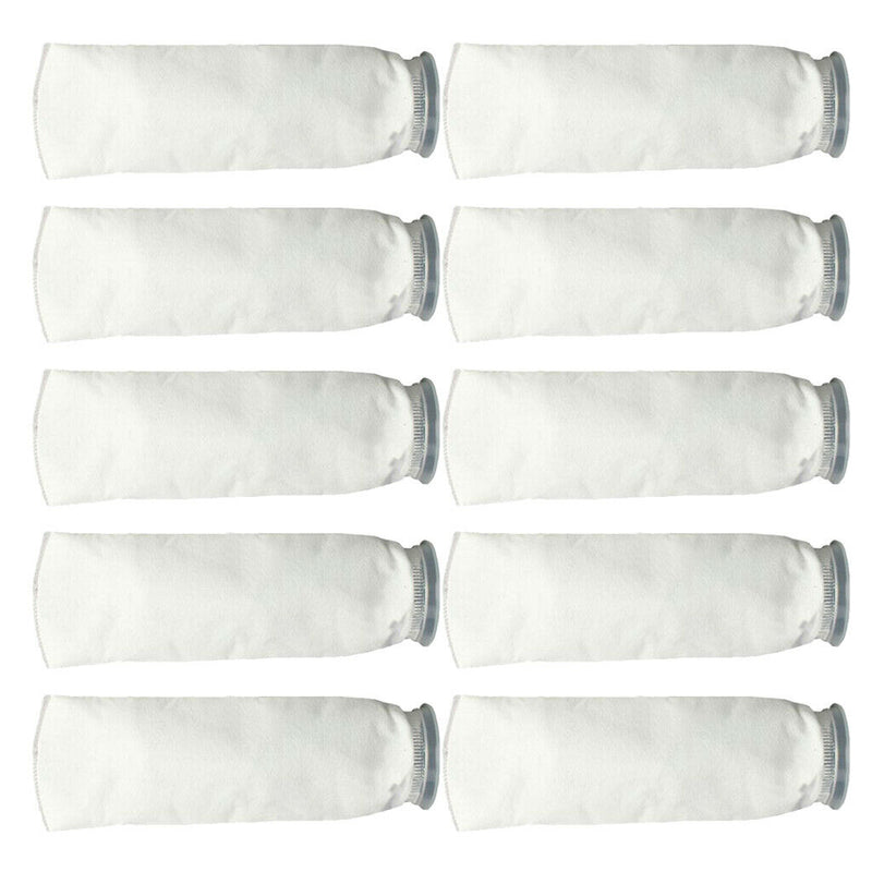 (10x) Filter Socks Felt 200 Micron Sock Aquarium Fish Tank Wet Dry Sump White