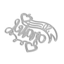 Art Word Metal Embossing Cutting Dies Stencils DIY Scrapbooking Craft Decor