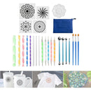 25Pcs Dotting Painting Mandala Painting Tool Stick Carving Pottery Art Pen