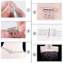 6x Slide Clasps 2 Strand Clasp Tube Slide Clasp 3