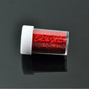 5pcs Plastic Empty Bottle Clear Container Jar Pot For Glitter Nail Dust Powder