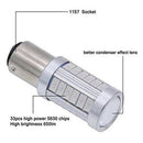 2pcs Red 1157 P21/5w Bay15d Super Bright 33 Smd 5630 5730 Led Auto Brake Li K7T1