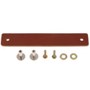 Handmade Leather Door Handle Pull Knob Drawer Furniture Hardware Brown