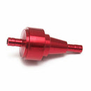 Washable Engine Inline Fuel Filter Universal Fits 6mm Pipes Line Red