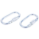 18 KN Outdoor Rock Climbing Security Safety Buckle Carabiner Hook Master Lock FT