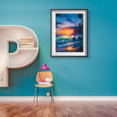 5D DIY Diamond Painting Rolling Waves Full Drill Embroidery Picture Decor