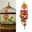 3PCS/Set Bird Parrot Toys Set Hanging Bell Bird Cage Hammock Small Swing Y5M6