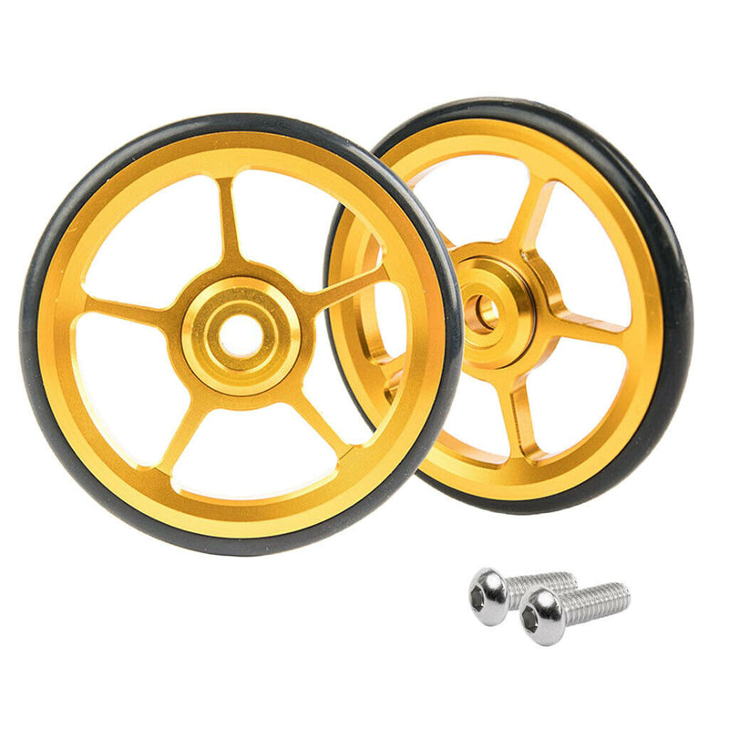 Bike Easy Wheels Easywheel for Brompton Refit Components Parts Golden