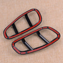 Pair Front Fender Lamp Cover Trim Fit For Jeep Renegade 15-18