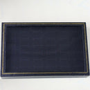 Velvet Jewelry Ring Display Organizer Case Tray Holder Earring Storage BoxB Gw