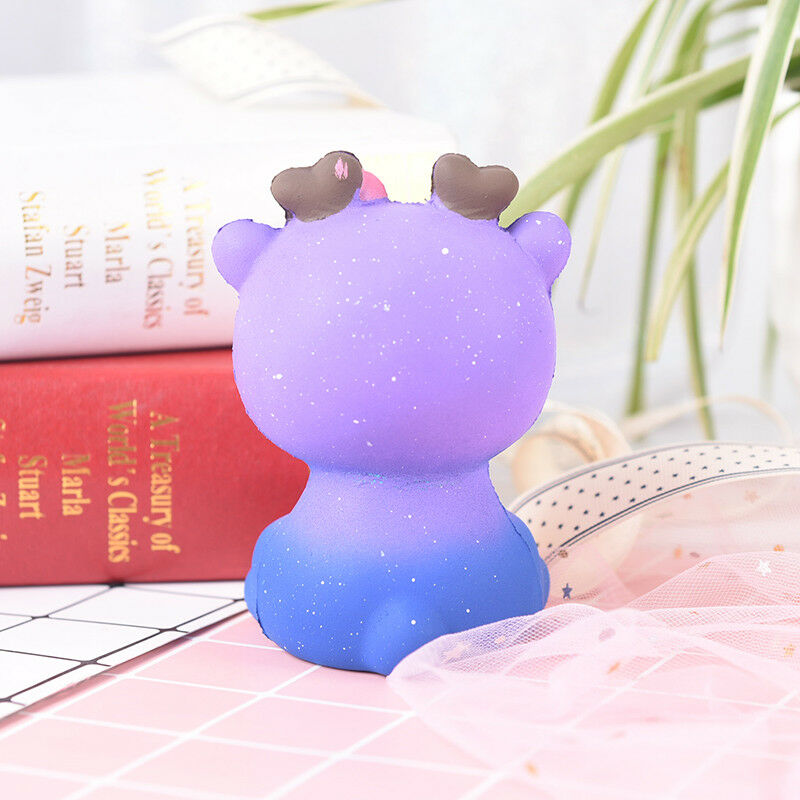 1pc stress relief toys galaxy cartoon deer scented slow rising cute animal toy3c