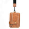 Vertical Leather ID Cards Holder Travel Money  Purse Case Snap Button