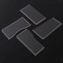13Pcs Clear Acrylic Fiber Wallet Pattern Stencil Template Tool DIY Leather Craft