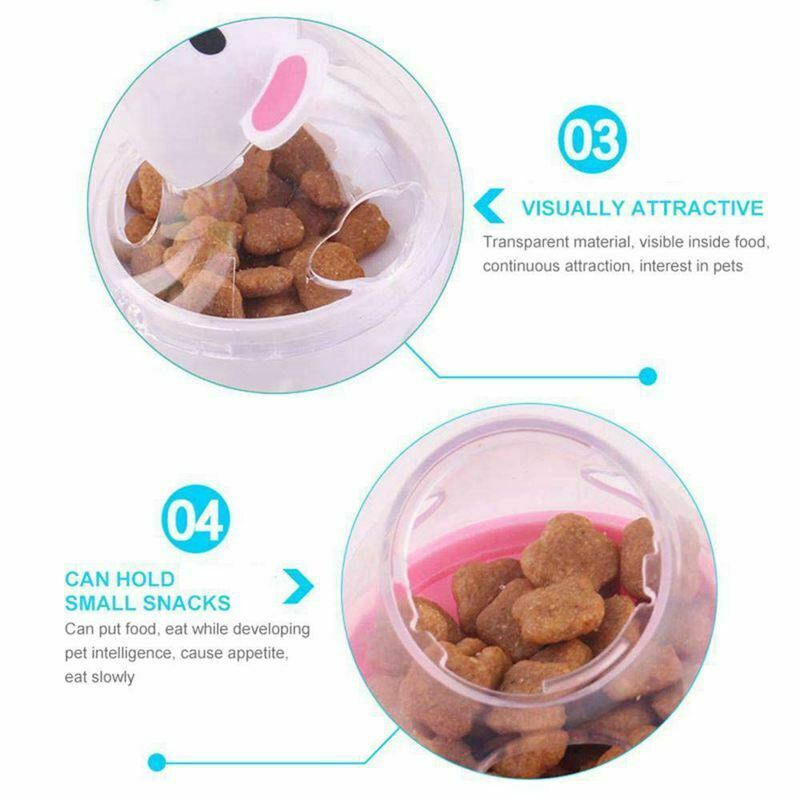 Pet IQ Treat Ball, Tumbler Interactive Food Dispensing Feeder, Slow Chewing