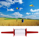 200m Winding Plastic Hoop Spool Plastic Line Kite String Polyester Red