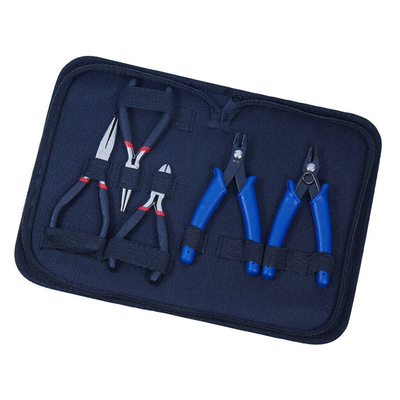 1 Set/5pcs Stainless Steel Pliers Jewelry Making ,Repairing Tool Kit