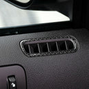 For Ford Mustang 09-13 Carbon Fiber Door A/C Air Vent Frame Cover Trim Stickers