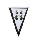 10pcs flags/lot Panda Paper Banner Garland Flags For Kids Birthday Party DecorME