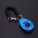 1pc Pet Trainer Pet Dog Training Adjustable Sound Key Chain Clicker(Blue) A