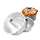 6 Inch Aluminum Alloy Round Chiffon Cake Pan Removable Bottom Hollow Chimne